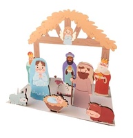 Presépio Natalino Adesivado 9 Peças - Decoração Encantadora e Artesanal para o Natal - imagem 5