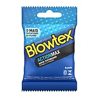Preservativo Blowtex ActionMax: Prazer e Segurança em 3 Unidades - imagem 1