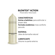 Blowtex Action: Kit 5 Pacotes com 30 Preservativos - imagem 2