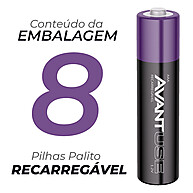 Pilhas Recarregáveis AAA Avant: Economize e Preserve! - imagem 2