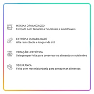 Potes Herméticos Paramount: Organize e Preserve! - imagem 2