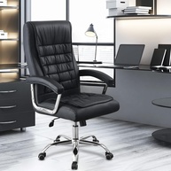 Cadeira de Escritório Presidente com Suporte Lombar Ergonômico e Encosto Alto - Conforto Premium para Jornadas Produtivas - imagem 1
