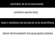 Base Estrela Gamer Presidente com Rodízios em Nylon 325 mm - Estabilidade e Durabilidade para Sua Cadeira - imagem 5