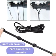 50 Abraçadeira Organizador de Cabos e Fios Presilha Com Crepe 15cm Fixador Reutilizável Serve em Plantas cabos USB Chicote - imagem 4