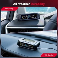Andeman TPMS RV: Monitor de Pressão e Temperatura de Pneu com Carregamento Solar e USB - 4 Sensores - imagem 4