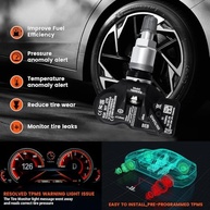 Sensor de Pressão de Pneu TPMS 5Q0907275B - Compatível com VW Passat, Tiguan, Golf e Audi A3, A6, A7, A8, Q3, Q5, Q7 - imagem 4
