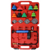 Kit Teste Pressão Radiador 14 Peças: Diagnóstico Preciso para Carros, Motos e Caminhões - imagem 1