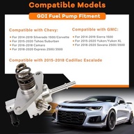 Kit Bomba Combustível GDI Alta Pressão 12697966 + Tubo 12677004 para Chevy, GMC e Cadillac - imagem 3