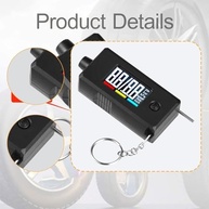 Medidor de Pressão de Pneu Digital 2 em 1 QccHieUs: PSI, Profundidade e Segurança para Seu Veículo - imagem 3