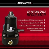 Regulador de Pressão Aeromotive 13136 Anodizado Preto - Performance EFI - imagem 3