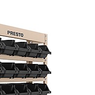 Kit Estante Gaveteiro 25 Gavetas Empilháveis Nr 3 Preto - Presto - imagem 2