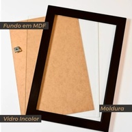 Kit 2 Quadros A3 com Vidro - Moldura Preta 30x42cm para Diplomas e Certificados - imagem 5