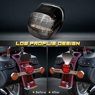 Lanterna Traseira LED Preta NTHREEAUTO para Harley Davidson: Estilo e Segurança - imagem 5