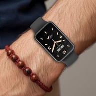 Pulseira Compativel Para Mi Band 7 Pro Cor Preta Esportiva Silicone Macio Premium Elegante Alto Nivel Smartband - imagem 5