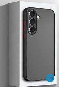 Capa Premium Anti Impacto Fosca Preta Translúcida c/ Proteção Câmera Samsung Galaxy A55 - imagem 3