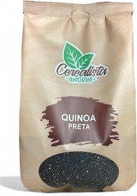 Quinoa Preta Em Grãos 1Kg Cerealista Amorim - imagem 1