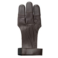 Luva Bear Archery Couro Tradicional 3 Dedos - Proteção e Precisão para seu Tiro com Arco (Média, Preta) - imagem 3