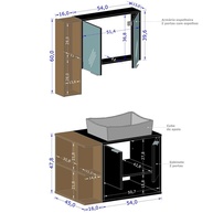Gabinete de Banheiro Completo Star Dalla Preta - imagem 2