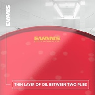Pele de Bateria Evans Preta Porosa 14" B14HBG: Som Profundo e Durabilidade Máxima - imagem 5