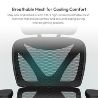 Cadeira Ergonômica XTC Mesh Preta ThunderX3 – Conforto e Saúde para seu Dia a Dia - imagem 5