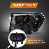 Kit Farol Completo Dodge Ram 1500/2500/3500 (2009-2018) - Lente Transparente, Carcaça Preta - imagem 5