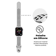 Pulseira Apple Watch 42/44mm Armor Running Branca e Preta - imagem 2