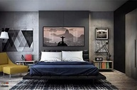 Quadro Decorativo Rio de Janeiro 130x60cm - Moldura Preta com Vinil Brilhante para Sala e Escritório - imagem 3