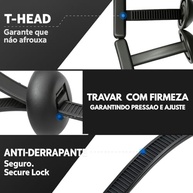 Kit 50 Abraçadeiras T de Nylon Preta: Fixação Automotiva Segura e Versátil - imagem 5