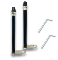 KIT 2 Antenas Corta Linha Pipa 7 Estágios Inox Preta para Retrovisor - Segurança Premium - imagem 1