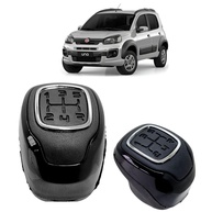 Manopla Bola Câmbio 5 Marchas Preta para Novo Uno Drive Way (2015-2019) - imagem 1