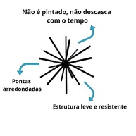 Ouriço Decorativo P 14 cm - Estatueta 3D Preta para Ambientes Modernos - imagem 5