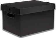 Caixa Organizadora Prontobox Polycart 7010-PT Preta – 310x230x190mm - imagem 1