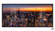 Quadro Decorativo Cidade de São Paulo 130x60cm com Moldura Preta - Modelo 01 - imagem 4