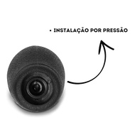 Manopla de Câmbio Onix, Prisma, Spin, Cobalt, Sonic 2013-2020 Preta Lente Preta Aro Cromado 5 Marchas - imagem 5
