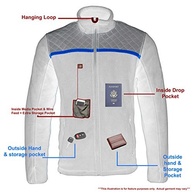 Milwaukee Leather MPM1783 Jaqueta masculina preta micro fleece com zíper frontal - imagem 5