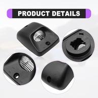Carcaça Lente Placa LED para Toyota Tacoma 1995-2004 - Kit 2 Unidades Pretas - imagem 3