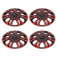 Kit 4 Calotas Cryfokt 13" Pretas e Vermelhas: Estilo e Proteção para Seu Carro - imagem 3
