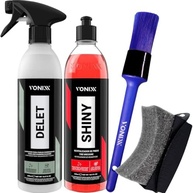 Kit Vonixx: Delet Limpador, Pretinho Shiny e Acessórios para Detalhamento de Pneus - imagem 3