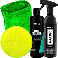 Kit Essencial Pneu Pretinho Vintex + Native Spray Vonixx + Acessórios Karbox - imagem 1