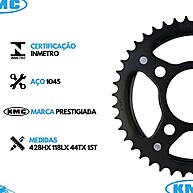 Kit Relação Titan 160 Fan Cg Start – 44t 15t Preto - imagem 2