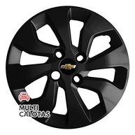 Kit 4 Calotas Aro 14 Preto GM Onix Prisma - Design Original e Proteção Elegante - imagem 2