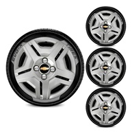 Jogo de Calotas Aro 14 4x100 Design Corsa com Emblema Preto - Renove Seu Carro! - imagem 1