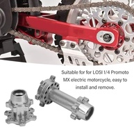 Hub Hexagonal RC Motocicleta - Alumínio Durável para Losi 1/4 Promoto MX (Vermelho, Azul, Preto, Prata) - imagem 5