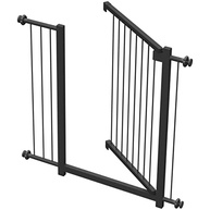 Grade de Portão para Bebê e Pet - Divisor de Ambientes 80cm Preto | Segurança e Conforto para sua Casa - imagem 2