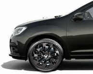 Jogo 4 Calotas Esportivas Velox Aro 14 Preto Brilhante - Sandero, Logan, Clio, Megane, Fluence, Symbol - imagem 5