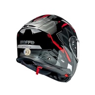 Capacete Escamoteável Bieffe B-Dynamic Attractie Preto e Vermelho c/ Óculos Interno - imagem 5