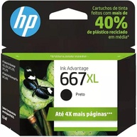 Cartucho HP 667XL Preto Original (3YM81AL) - imagem 1