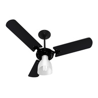 Ventilador de Teto New Light 3 Pás Laqueadas Preto 127V - Moderno e Silencioso - imagem 1