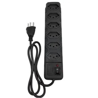 Filtro de Linha 6 Tomadas Preto com LED e Chave Liga/Desliga - Proteção Essencial - imagem 5