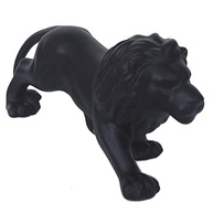 Leão Decorativo em Cerâmica Rei - Estátua de Decoração Elegante para Ambientes Modernos (LPD05 Preto) - imagem 5